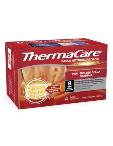 FASCIA AUTORISCALDANTE A CALORE TERAPEUTICO THERMACARE SCHIENA 4 PEZZI
