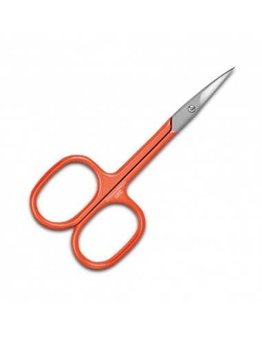2EASY SCISSORS ARANCIONE FORBICINE PUNTE CURVE ACCIAIO INOX