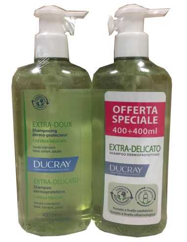 DUCRAY EXTRA DELICATO SHAMPOO DERMOPROTETTIVO 2X400ML