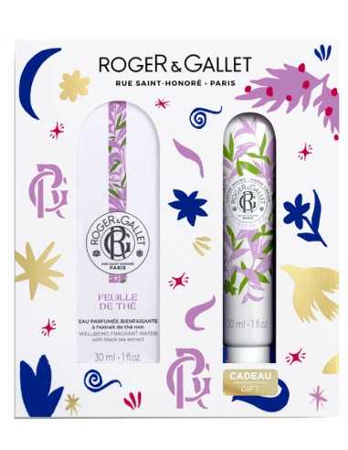 ROGER&GALLET SET REGALO FOGLIE DI THE ACQUA PROFUMATA 30ML +CREMA MANI 30ML