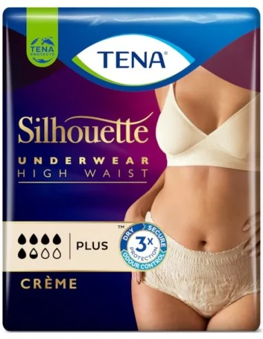 TENA SILHOUETTE PLUS CREME MISURA L 8PZ MUTANDINE ASSORBENTI A VITA ALTA
